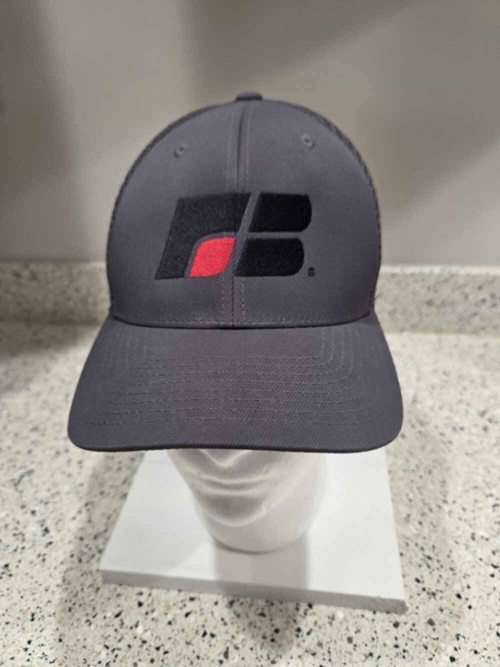 VTG Farm Bureau Logo Patch Insurance Crop Hat Baseball Cap USA S/M Gray